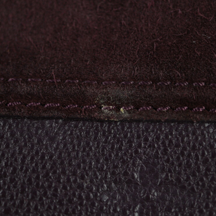 美品 LOUIS VUITTON ルイ ヴィトン オダシューズPM モノグラムアンプラント ショルダーバッグ M40583 レザー スウェード オーブ パープル系 2WAY ハンドバッグ ワンショルダーバッグ ビトン スエード