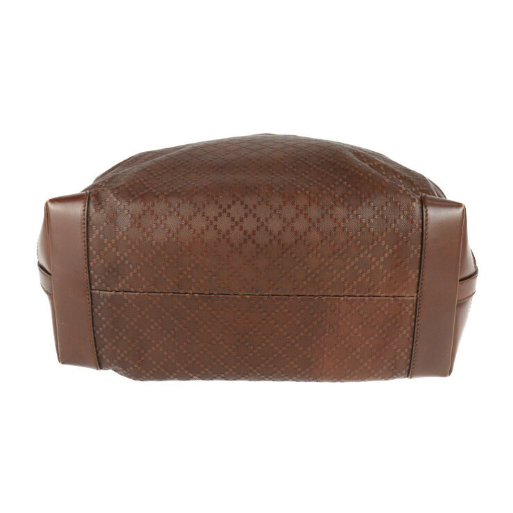 GUCCI グッチ ディアマンテ トートバッグ 247209 レザー ダークブラウン ショルダーバッグ