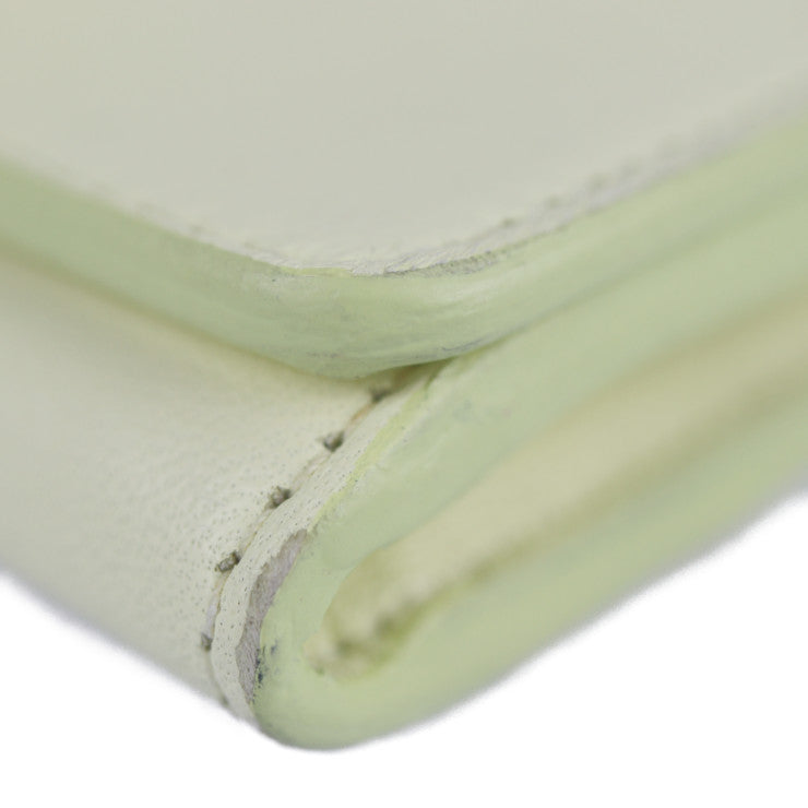 美品 BALENCIAGA バレンシアガ クラシック コンチネンタル ウォレット 長財布 354958 レザー ライトイエロー系 シルバー金具 二つ折り財布 フラップ リボン