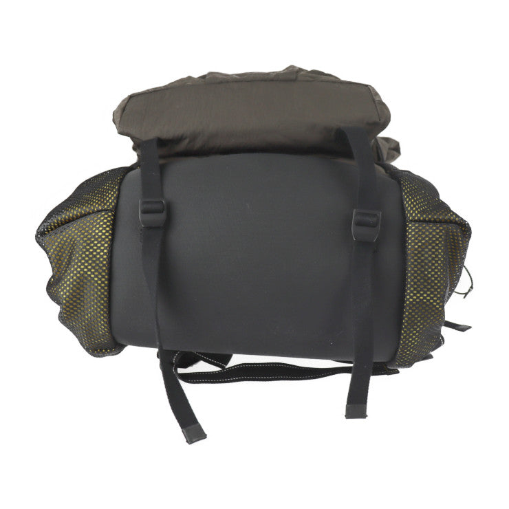 BOTTEGAVENETA ボッテガヴェネタ バックパック リュック・デイパック 571596 ナイロン レザー フォンデンテ ブラウン系 ブラック イエロー系