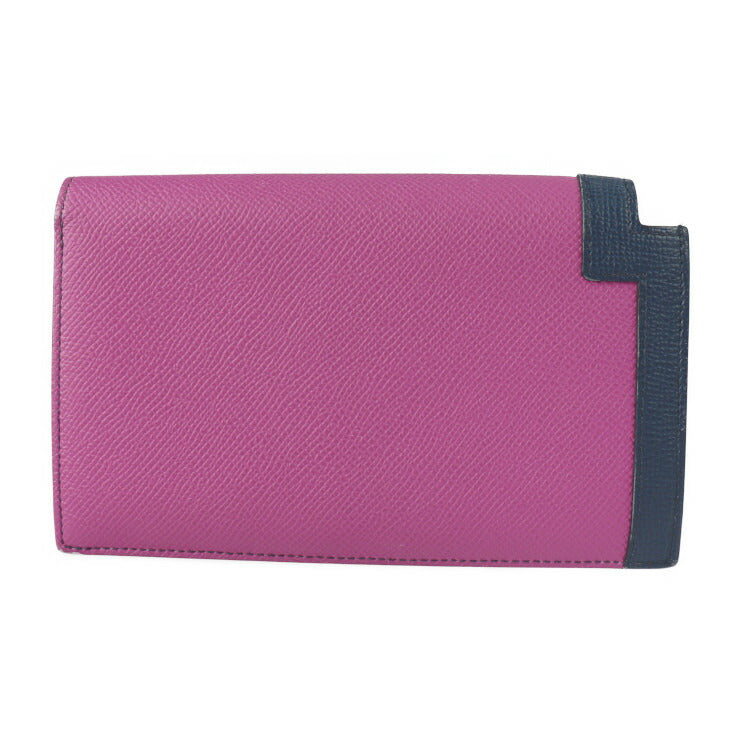 美品 HERMES エルメス カマイユ コンバインロング 長財布 - ヴォーエプソン マグノリア ブルードマルト カプシーヌ C刻印 パープル系