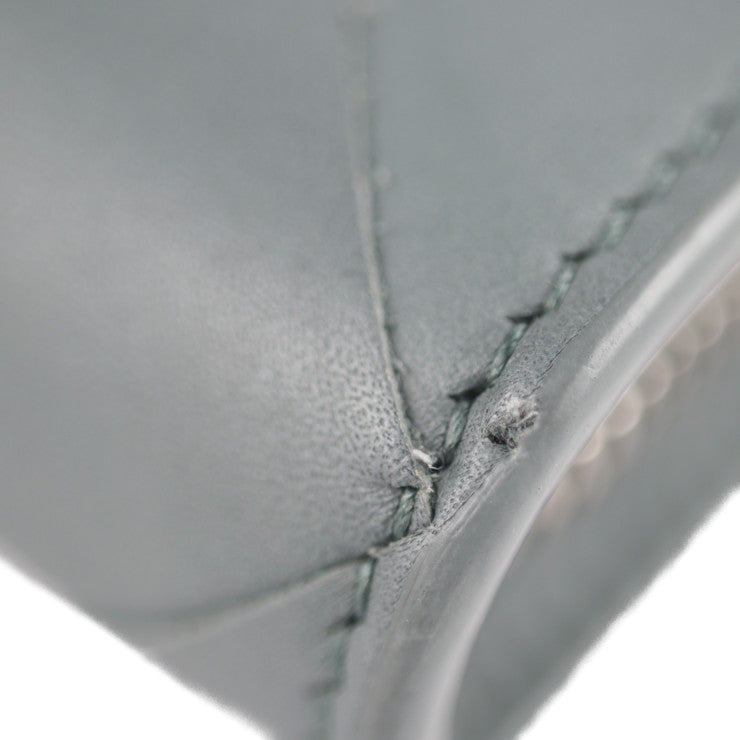 美品 BOTTEGAVENETA ボッテガヴェネタ ドキュメントケース マキシイントレチャート セカンドバッグ 629134 VCRU1 1607 レザー SLATE グレー系 クラッチバッグ ハンドバッグ 書類鞄