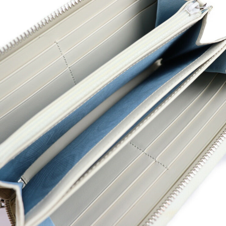 美品 GUCCI グッチ GUCCY SEGA コラボ 長財布 510488 レザー アイボリー ゴールド ラウンドファスナー