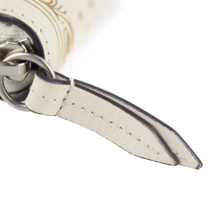 美品 GUCCI グッチ GUCCY SEGA コラボ 長財布 510488 レザー アイボリー ゴールド ラウンドファスナー