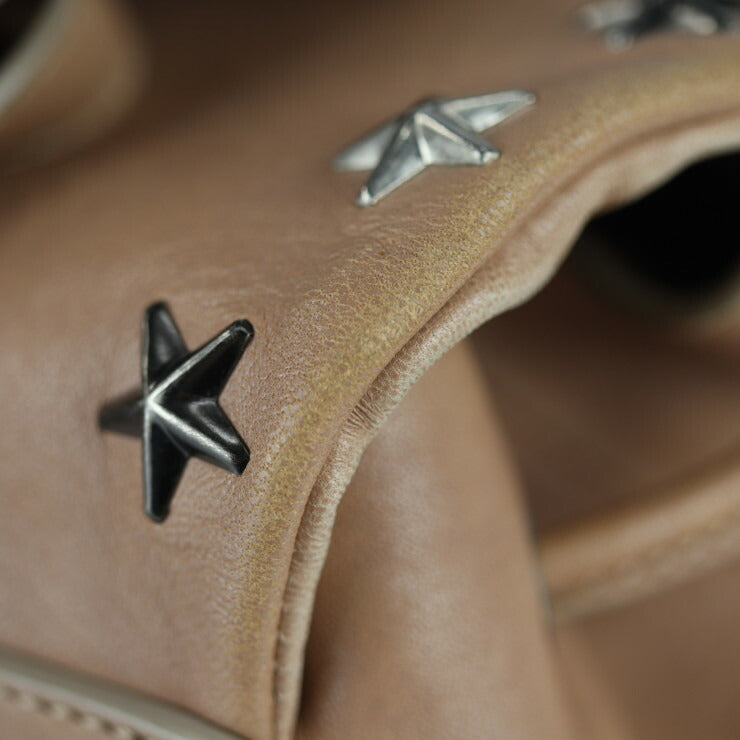 JIMMY CHOO ジミーチュウ SUKI スキ リュック・デイパック - レザー ピンクベージュ 2WAY ワンショルダーバッグ ミニ バックパック スタースタッズ