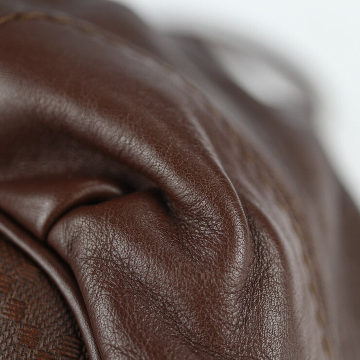 GUCCI グッチ スーキー ディアマンテ ハンドバッグ 247902 レザー ブラウン ゴールド金具 2WAY ショルダーバッグ