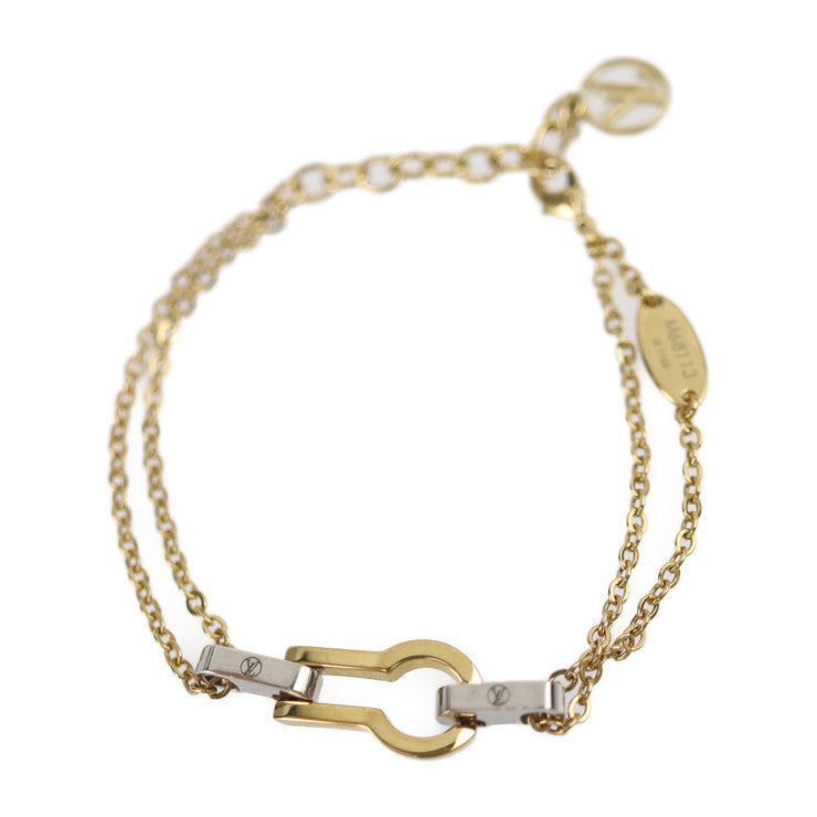 美品 LOUIS VUITTON ルイ ヴィトン ブレスレット セリュール ブレスレット M68113 メタル ゴールド シルバー ビトン