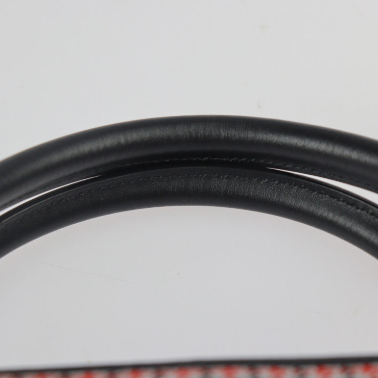 超美品 GIVENCHY ジバンシィ アンティゴナ ソフト ミディアム ハンドバッグ BB50F2B0Z0 ウール レザー レッド ブラック シルバー金具 2WAY ショルダーバッグ トートバッグ