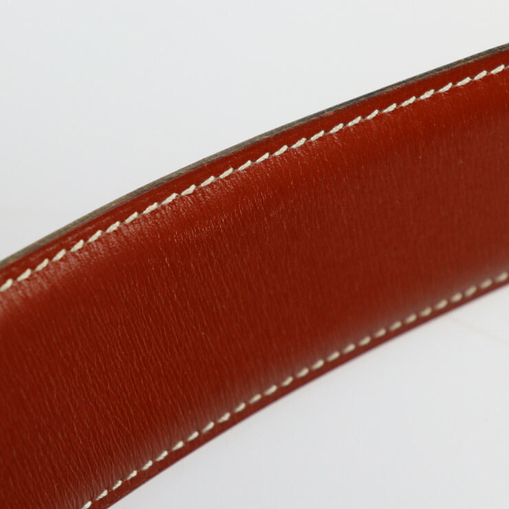 美品 HERMES エルメス コリエドシアン メドール ベルト 表記サイズ 70 ボックスカーフ ブラウン系 ゴールド金具 〇W刻印