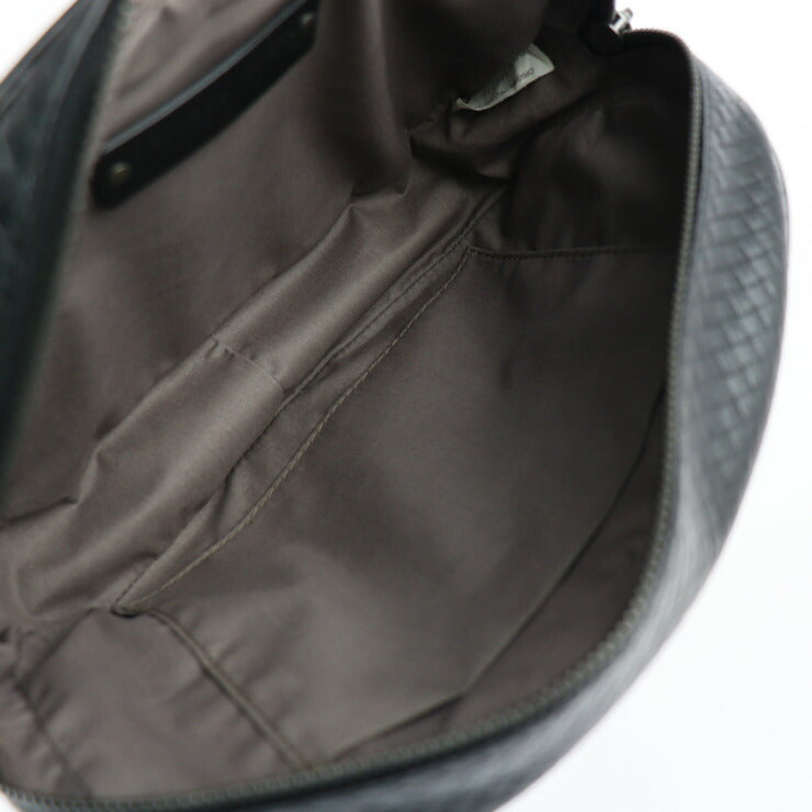 超美品 BOTTEGAVENETA ボッテガヴェネタ BELT BAG IN MICRO INTRECCIATO EMBOSSED マイクロ イントレチャート ウエストバッグ 547889 カーフレザー ブラック マルチカラー マイクロ イントレッチオ エンボスド ベルトバッグ ボディバッグ