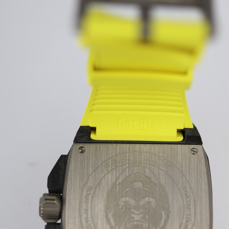 美品 Gorilla ゴリラ スティンガー ファストバック 腕時計 FBY10.1 カーボン セラミック アルミ チタン ラバー イエロー ブラック 自動巻き ゴリラウォッチ