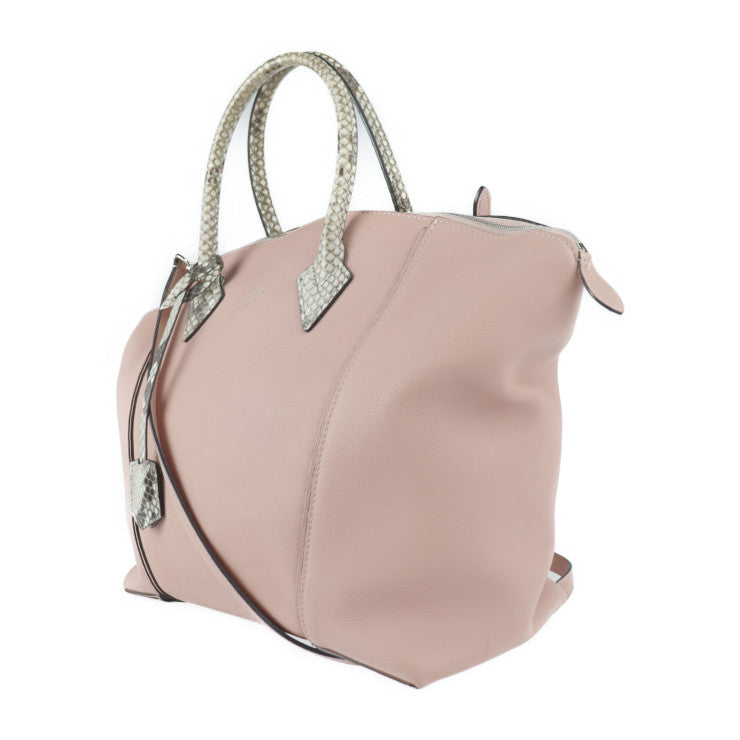 超美品 LOUIS VUITTON ルイ ヴィトン ロックイットMM パルナセア ハンドバッグ N92043 パイソン ヴォーカシミール MAGNOLIA ピンク系 ベージュ系 シルバー金具 2WAY ショルダーバッグ ビトン