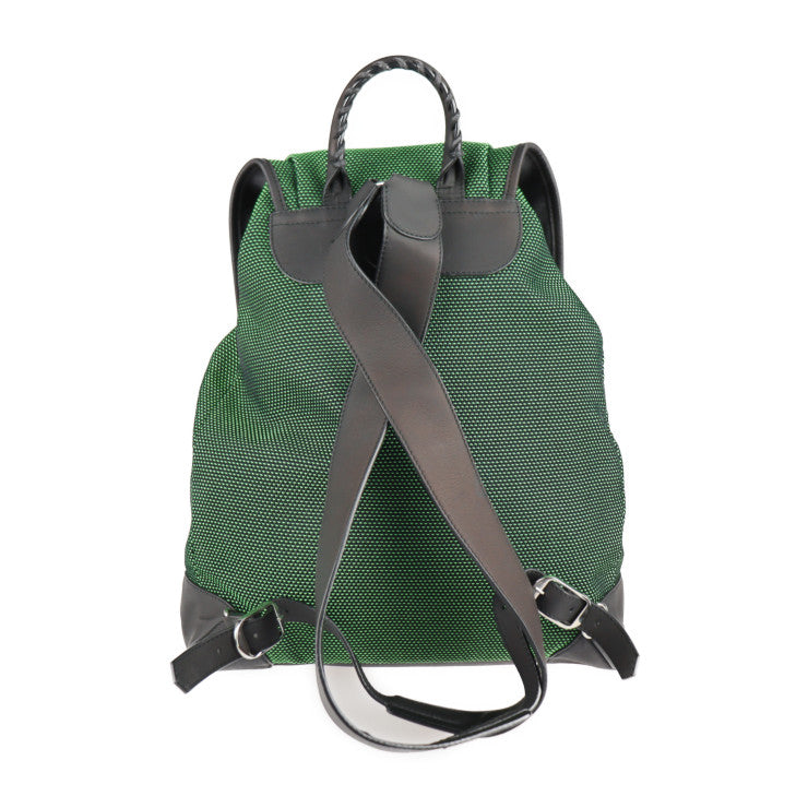 美品 BALENCIAGA バレンシアガ トラベラー S リュック・デイパック 382830 ナイロン レザー グリーン ブラック バックパック リュックサック