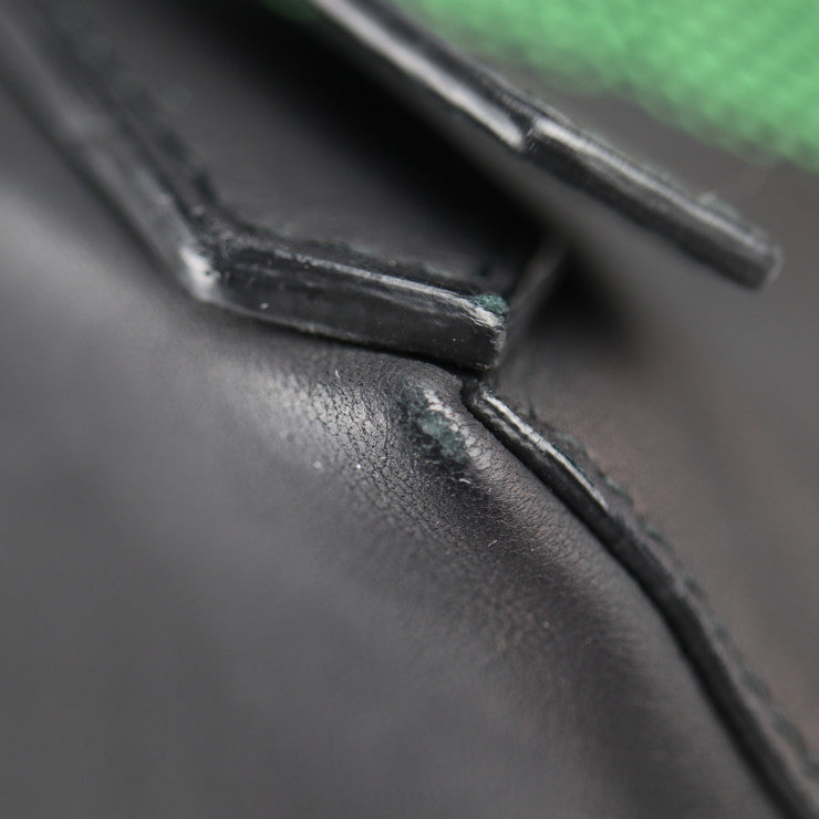 美品 BALENCIAGA バレンシアガ トラベラー S リュック・デイパック 382830 ナイロン レザー グリーン ブラック バックパック リュックサック