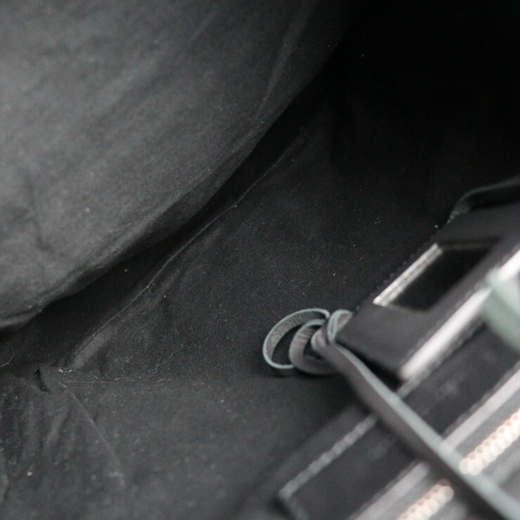 美品 BALENCIAGA バレンシアガ トラベラー S リュック・デイパック 382830 ナイロン レザー グリーン ブラック バックパック リュックサック