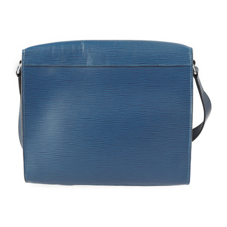 美品 LOUIS VUITTON ルイ ヴィトン ハリントン メッセンジャーPM エピ ショルダーバッグ M53407 エピレザー ブルーアズール シルバー金具 ビトン