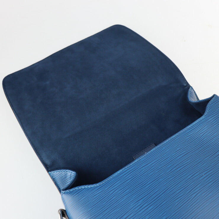 美品 LOUIS VUITTON ルイ ヴィトン ハリントン メッセンジャーPM エピ ショルダーバッグ M53407 エピレザー ブルーアズール シルバー金具 ビトン