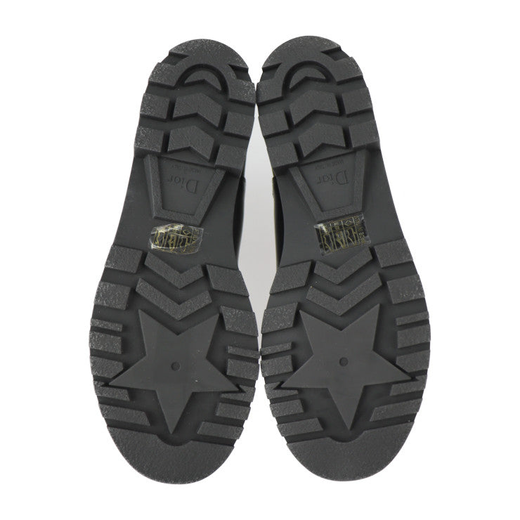 新古未使用展示品 Christian Dior クリスチャンディオール ディオールアイアン ブーツ CL 0620 表記サイズ 38D レザー ラバー ブラック 参考サイズ約25cm