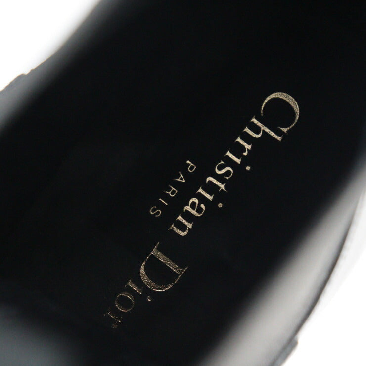 新古未使用展示品 Christian Dior クリスチャンディオール ディオールアイアン ブーツ CL 0620 表記サイズ 38D レザー ラバー ブラック 参考サイズ約25cm