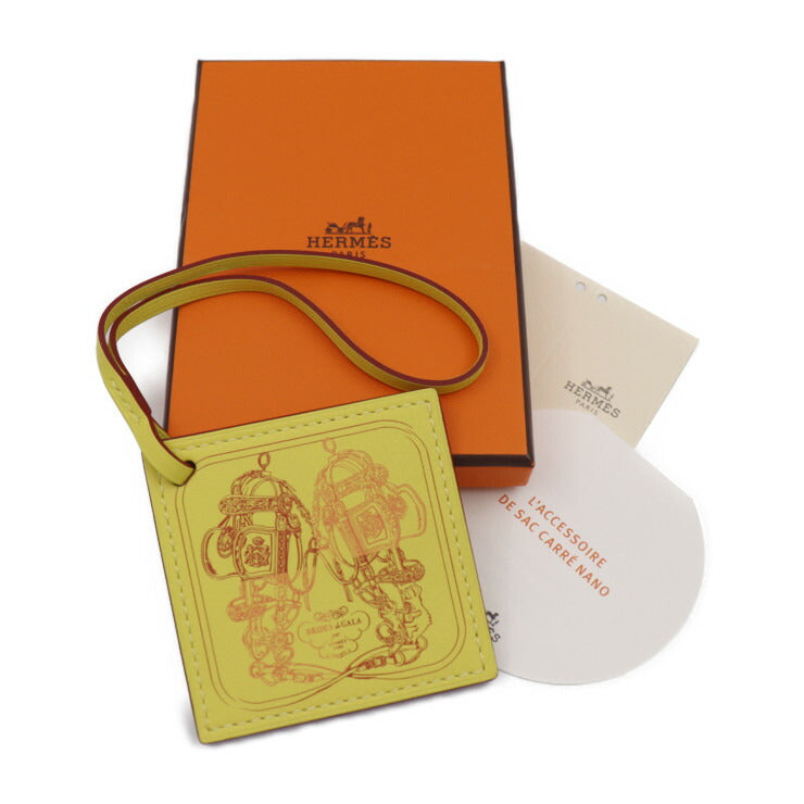 超美品 HERMES エルメス カレナノ BRIDES de GALA その他小物 - ヴォースイフト イエロー系 ピンク系 ボルドー系 バッグチャーム