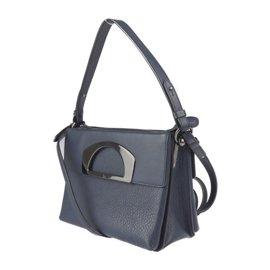 Christian Louboutin クリスチャンルブタン パサージュ メッセンジャー ハンドバッグ 3145017 カーフレザー ネイビー 3WAY ショルダーバッグ パッセージ