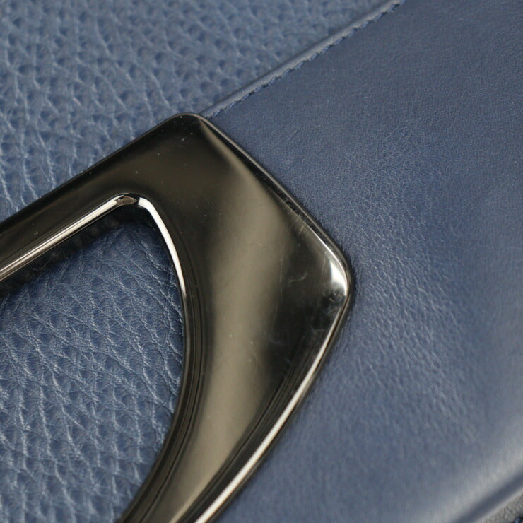 Christian Louboutin クリスチャンルブタン パサージュ メッセンジャー ハンドバッグ 3145017 カーフレザー ネイビー 3WAY ショルダーバッグ パッセージ