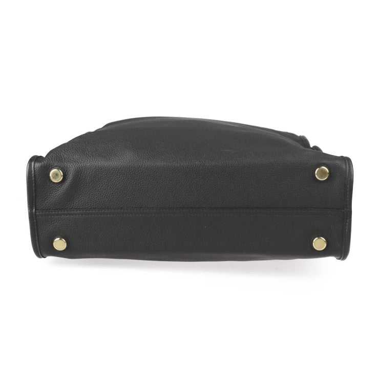 美品 GUCCI グッチ ロゴ ミディアム トートバッグ ショルダーバッグ 674850 エンボスレザー ブラック ゴールド金具 2WAY ハンドバッグ 2022年