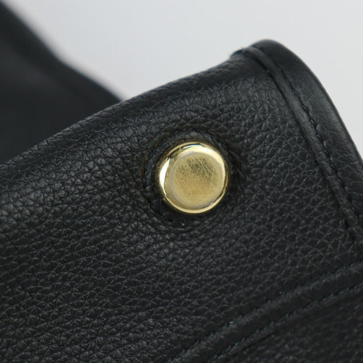 美品 GUCCI グッチ ロゴ ミディアム トートバッグ ショルダーバッグ 674850 エンボスレザー ブラック ゴールド金具 2WAY ハンドバッグ 2022年