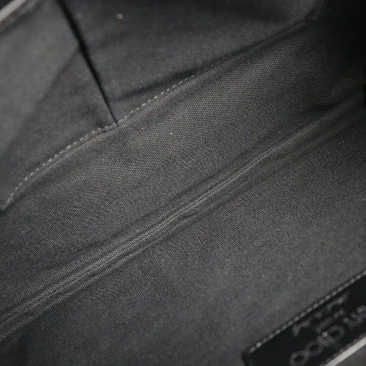 美品 JIMMY CHOO ジミーチュウ デレク DEREK セカンドバッグ DEREK EMG レザー ブラック スタースタッズ エンボス