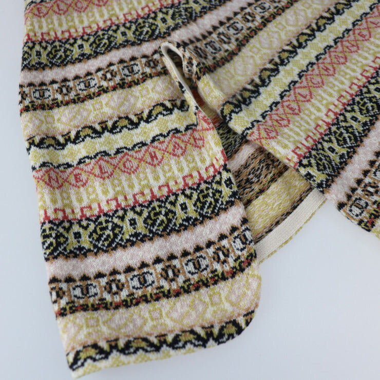 超美品 CHANEL シャネル アパレル ワンピース P54486K07123 表記サイズ 42 カシミヤ100％ ベージュ系 マルチカラー ニットワンピース ひざ丈