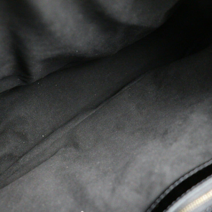 LOUIS VUITTON ルイ ヴィトン ボリー モノグラムエンボス ショルダーバッグ M95296 エンボスレザー エナメル オリーブブラウン系 ブラック セミショルダー ワンショルダー ハンドバッグ トートバッグ ビトン