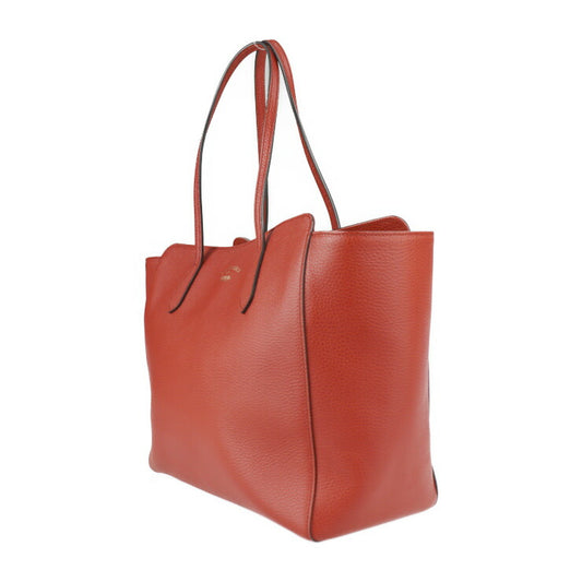 超美品 GUCCI グッチ スウィング トート トートバッグ 354397 レザー レッド ゴールド金具 ショルダーバッグ ラージ