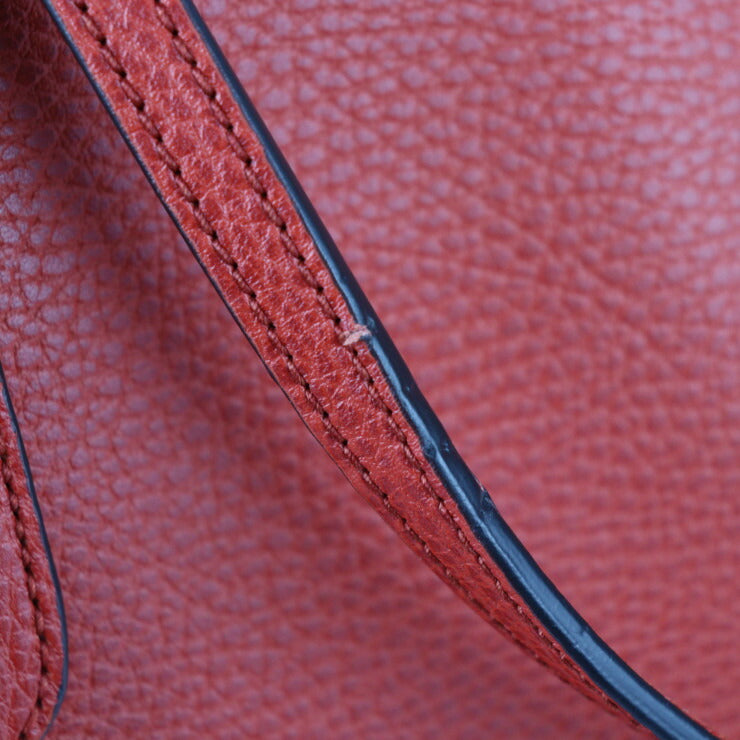 超美品 GUCCI グッチ スウィング トート トートバッグ 354397 レザー レッド ゴールド金具 ショルダーバッグ ラージ