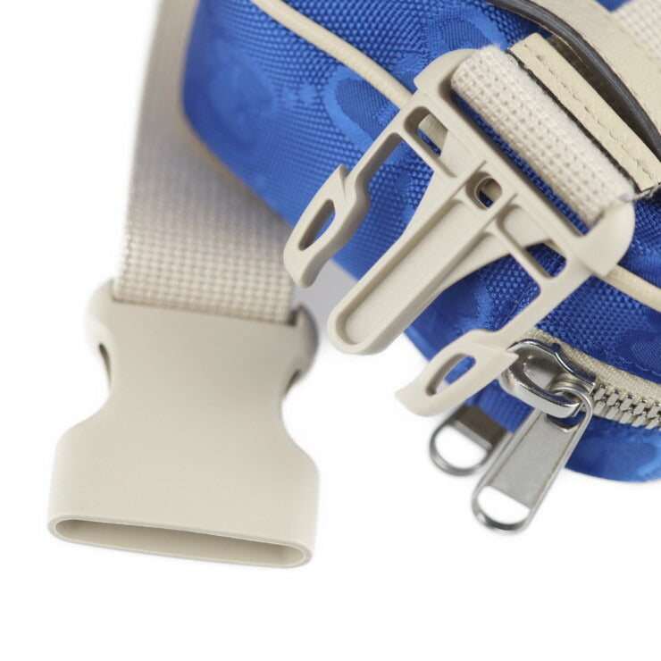 新品未使用展示品 GUCCI グッチ ベルトバッグ オフ ザ グリッド ボディバッグ 631341 ナイロン レザー ブルー ベージュ ボディーバッグ ポーチ ウエストバッグ ワンショルダー 日本限定