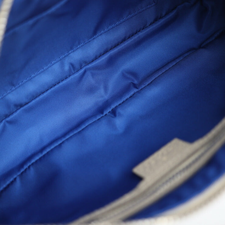 新品未使用展示品 GUCCI グッチ ベルトバッグ オフ ザ グリッド ボディバッグ 631341 ナイロン レザー ブルー ベージュ ボディーバッグ ポーチ ウエストバッグ ワンショルダー 日本限定