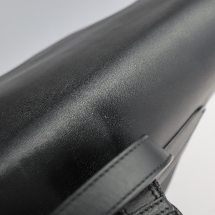 Christian Louboutin クリスチャンルブタン リュックサック リュック・デイパック - スウェード レザー ブラウン系 ブラック シルバー金具 バックパック スエード フラップ