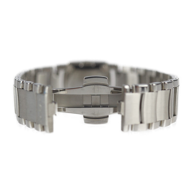 美品 BVLGARI ブルガリ アショーマD 腕時計 AA26BSDS（AA26S） ステンレススチール ダイヤモンド シルバー 黒文字盤 ダイヤベゼル クオーツ QZ