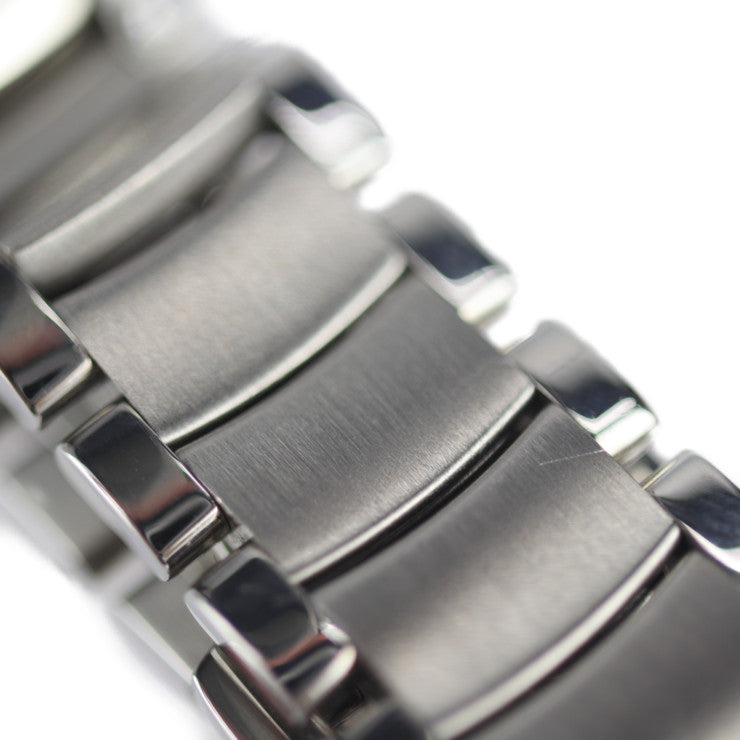 美品 BVLGARI ブルガリ アショーマD 腕時計 AA26BSDS（AA26S） ステンレススチール ダイヤモンド シルバー 黒文字盤 ダイヤベゼル クオーツ QZ