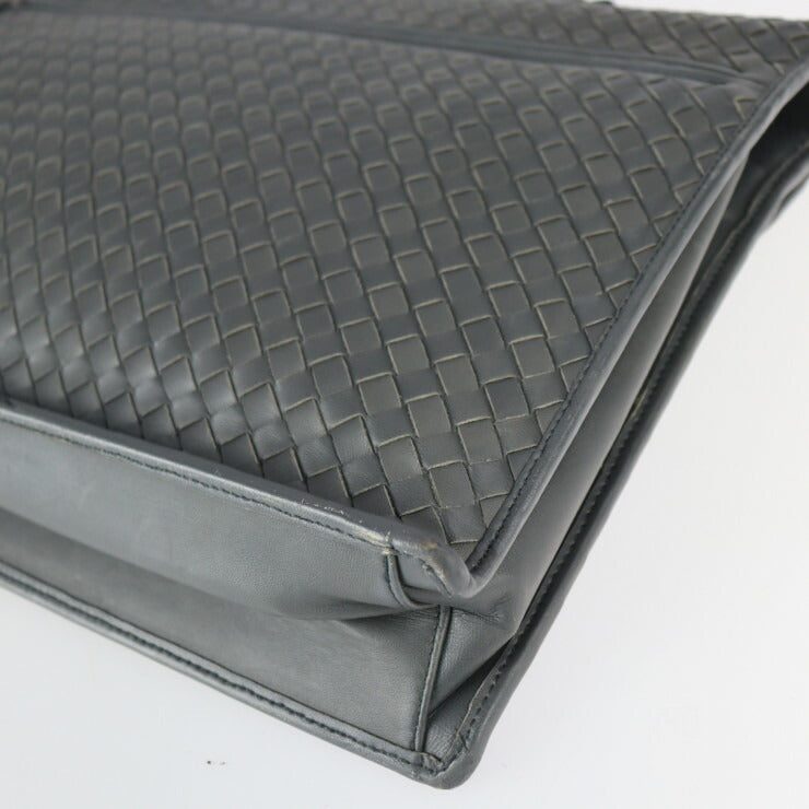 BOTTEGAVENETA ボッテガヴェネタ イントレチャート ビジネスバッグ 170238 レザー グレー系 ブリーフケース 書類鞄