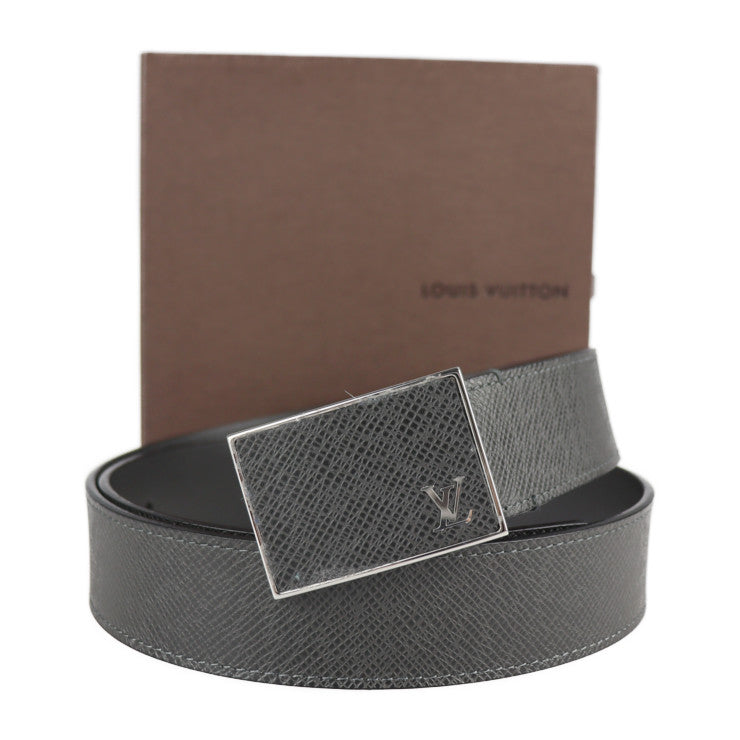 美品 LOUIS VUITTON ルイ ヴィトン サンチュール メトロポール タイガ ベルト M9059U 表記サイズ 90/36 レザー アルドワーズ ブラック ビトン