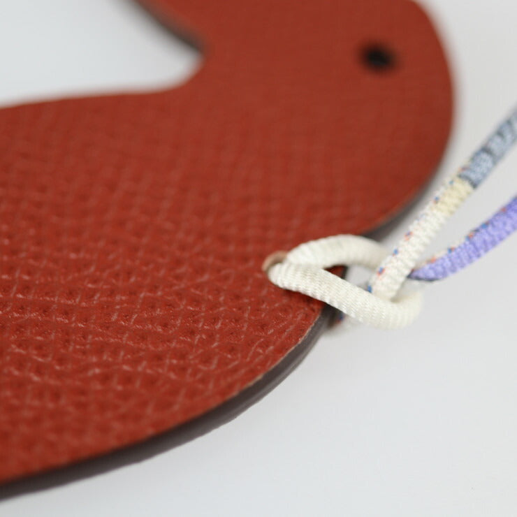 新品未使用展示品 HERMES エルメス プティアッシュ その他小物 ヴォーエプソン トゴ ブラウン系 ネイビー系 オオハシ バッグチャーム