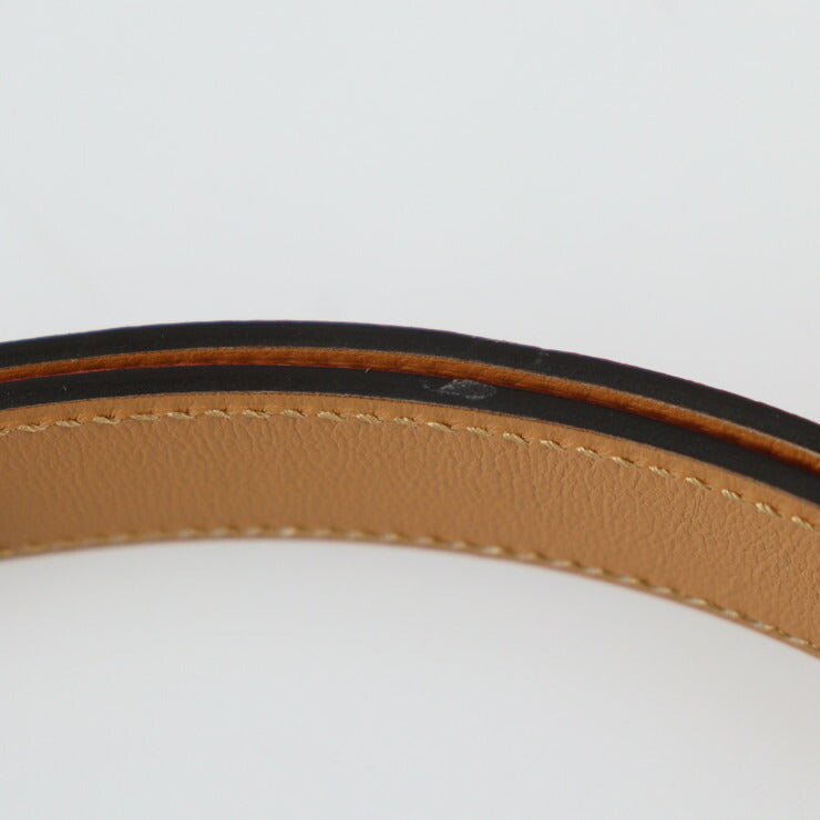 新古未使用展示品 HERMES エルメス CEINTURE FEMME CHARNIERE 22 セリエ ベルト 074487CKI6 ヴォーエプソン レザー ROSE ピンク系 ブラウン系 シルバー金具 ヒンジベルト A刻印