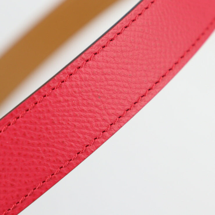新古未使用展示品 HERMES エルメス CEINTURE FEMME CHARNIERE 22 セリエ ベルト 074487CKI6 ヴォーエプソン レザー ROSE ピンク系 ブラウン系 シルバー金具 ヒンジベルト A刻印