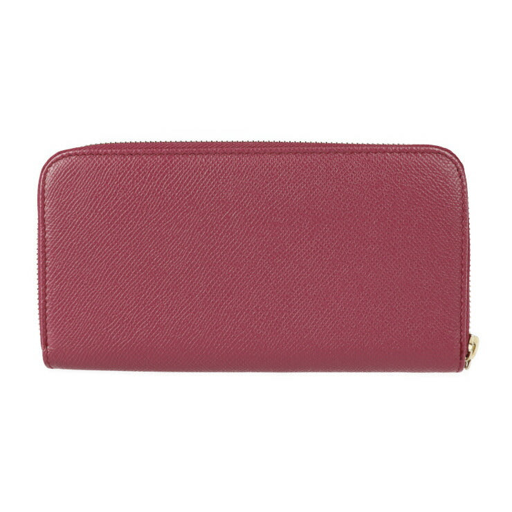 超美品 BVLGARI ブルガリ ブルガリブルガリ 長財布 286311 レザー HEATHER AMETHYST ピンク系 ゴールド金具 ラウンドファスナー