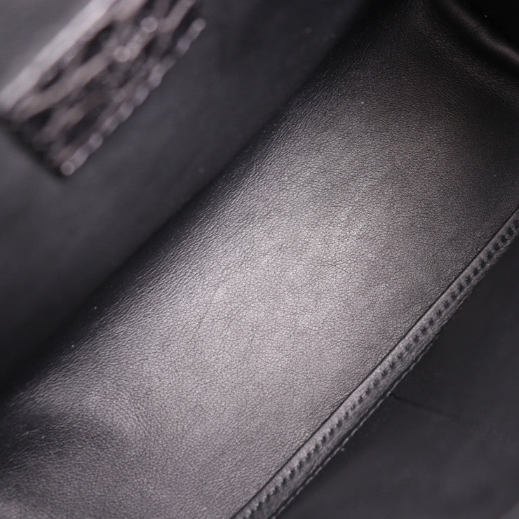 新古未使用展示品 LOUIS VUITTON ルイ ヴィトン ソフトトランク モノグラム ショルダーバッグ N98255 PVC クロコダイル ブラウン ブラック エキゾチック