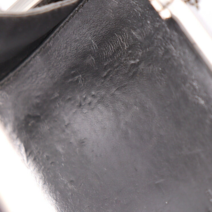 LOUIS VUITTON ルイ ヴィトン ミノディエール モノグラムモタード クラッチバッグ M95802 サテン グレー系 シルバー金具 2WAY チェーンショルダーバッグ がま口 ビトン