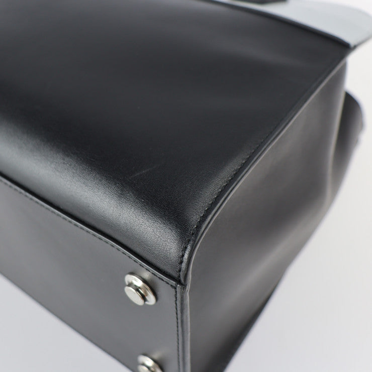 LOUIS VUITTON ルイ ヴィトン シティスティーマーMM ハンドバッグ M42435 レザー ブラック グレー ブルー シルバー金具 2WAY ショルダーバッグ トートバッグ ビトン