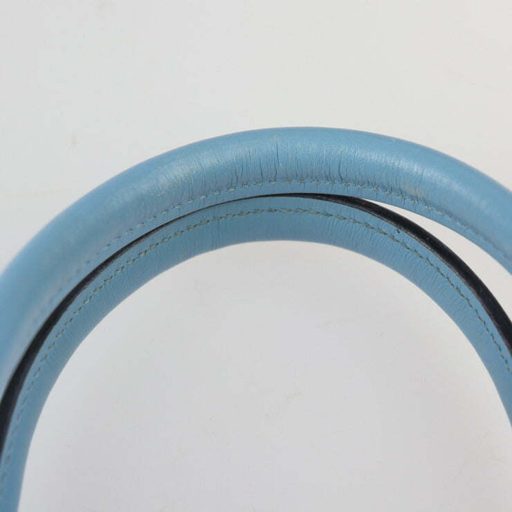 LOUIS VUITTON ルイ ヴィトン シティスティーマーMM ハンドバッグ M42435 レザー ブラック グレー ブルー シルバー金具 2WAY ショルダーバッグ トートバッグ ビトン