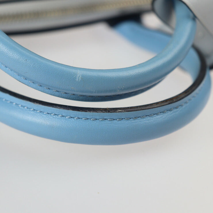 LOUIS VUITTON ルイ ヴィトン シティスティーマーMM ハンドバッグ M42435 レザー ブラック グレー ブルー シルバー金具 2WAY ショルダーバッグ トートバッグ ビトン