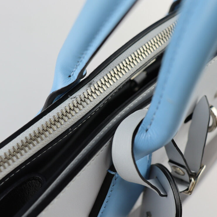 LOUIS VUITTON ルイ ヴィトン シティスティーマーMM ハンドバッグ M42435 レザー ブラック グレー ブルー シルバー金具 2WAY ショルダーバッグ トートバッグ ビトン